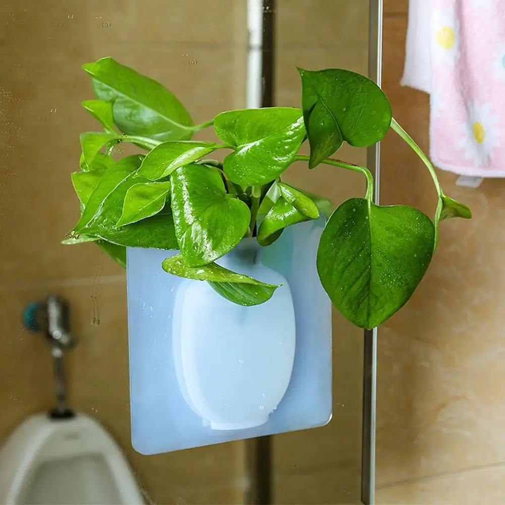 Силиконовая липкая ваза наклейка на стену для цветов подвесная контейнер флорет