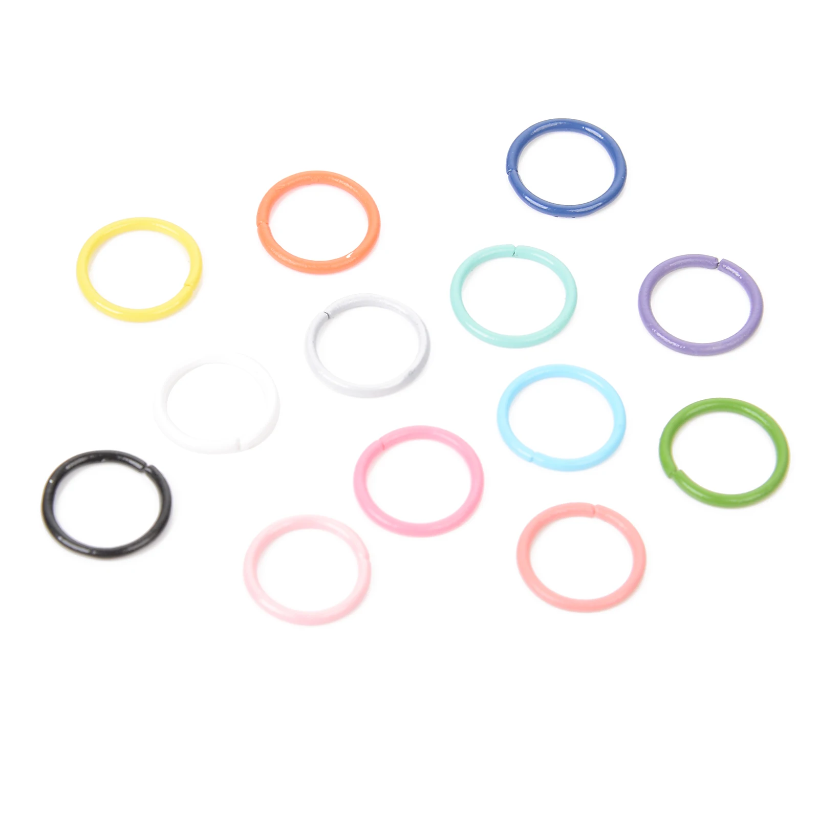 Круглые открытые одиночные петли из сплава 100 шт. 20 цветов 10 мм соединитель для