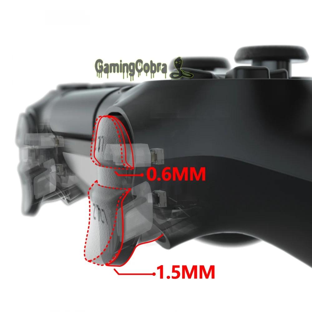 Flexível para Ps4 Clicky Personalizado Flashshot Cabelo Trigger Stop Kit Cabo Magro Pro Controlador Jdm-040 - 050 055