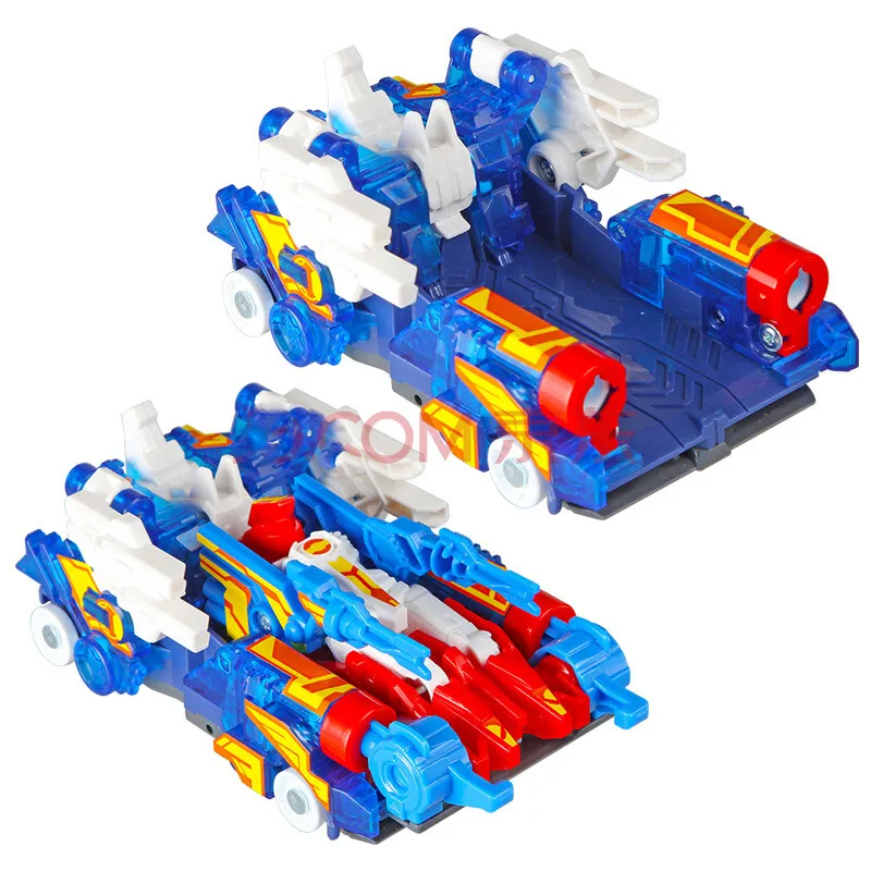 

New Design Mega Set Screechers wild Level 3 Vehicle 2 car+3 Capture coin 360 rotate Deformation Original toy gift for child