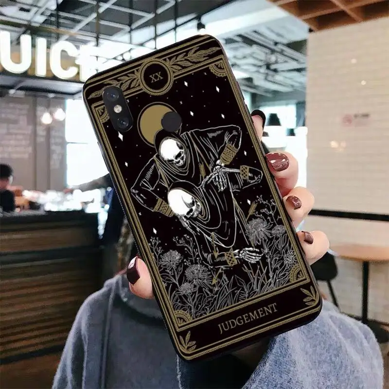 

Death Tarot Phone Case for Xiaomi mi 5 6 8 9 10 lite pro SE Mix 2s 3 F1 Max2 3