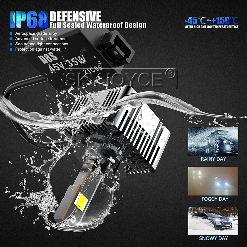 SKYJOYCE Canbus D1S светодиодная фара D3S D8S светодиодный ная лампа Plug And Play Замена