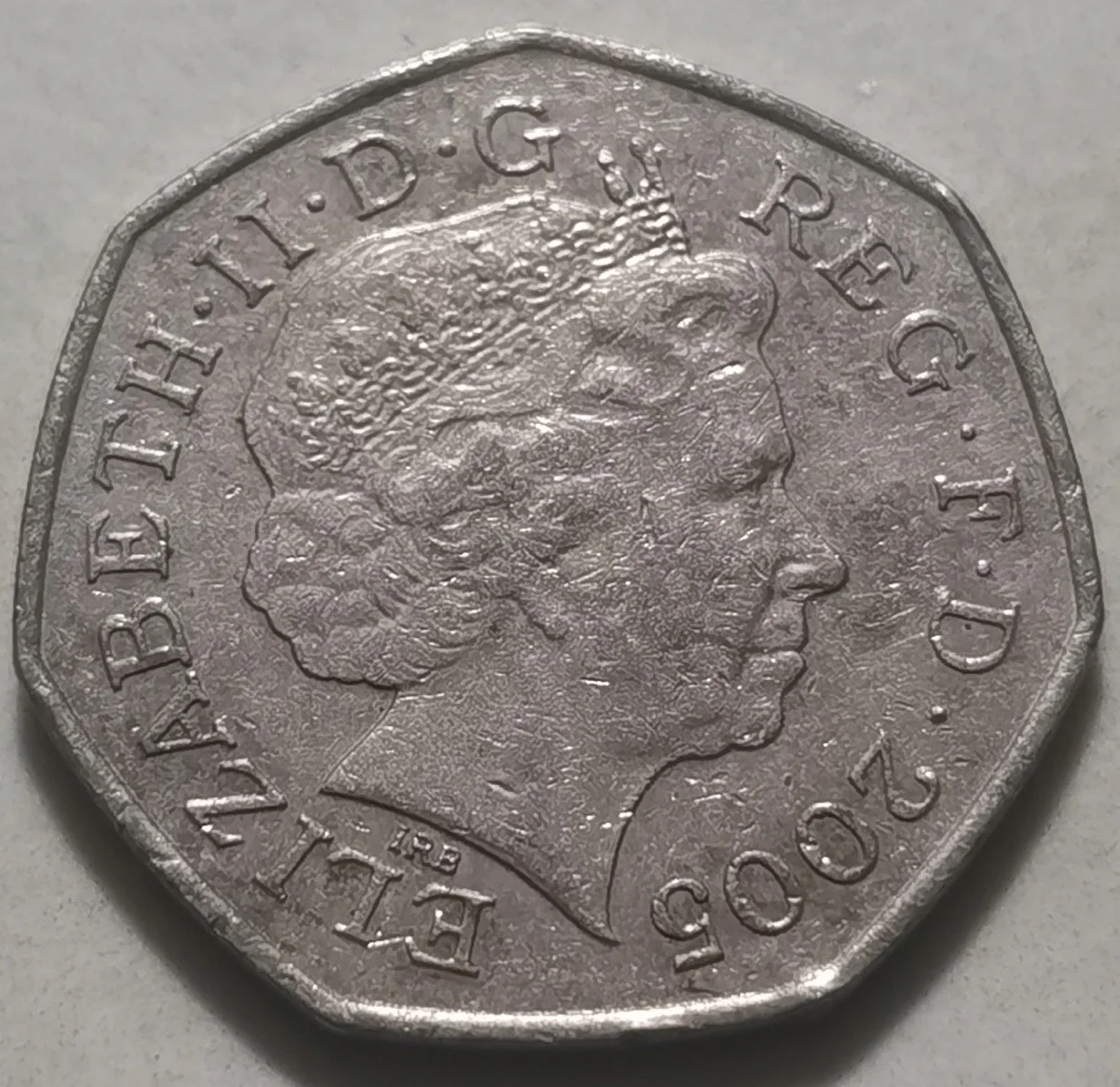 Памятные монеты в английском стиле 50 пенсов 250 годовщины словаря Самуэля