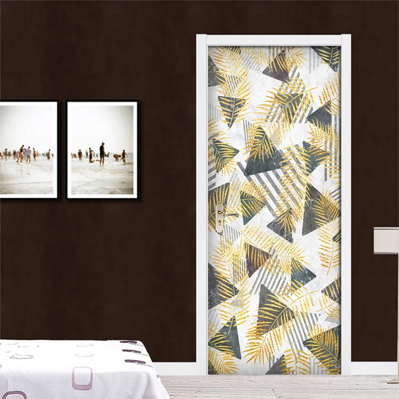 Самоклеящиеся водонепроницаемые дверные наклейки сделай сам обои домашний