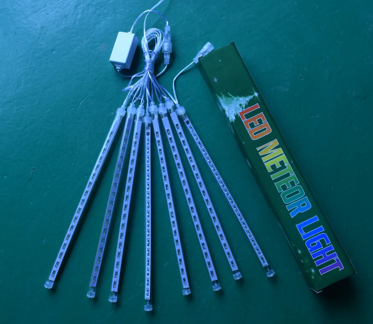 8 шт./компл. метеорный поток лампы светодиодный Рождественские отмечание