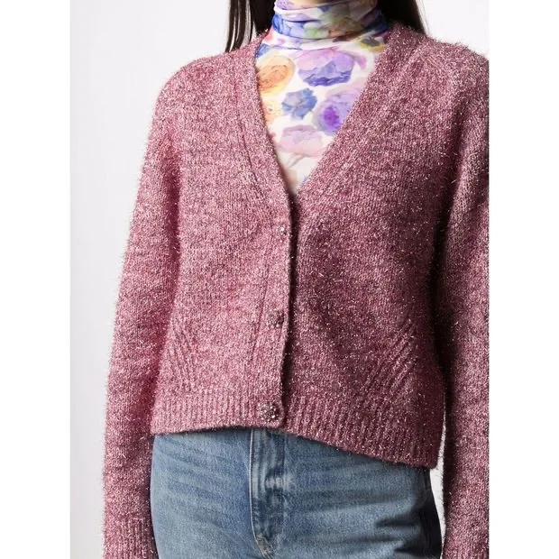 

2021 New V-neck Knitted Cardigan Sweater Jacket Women Cardigan