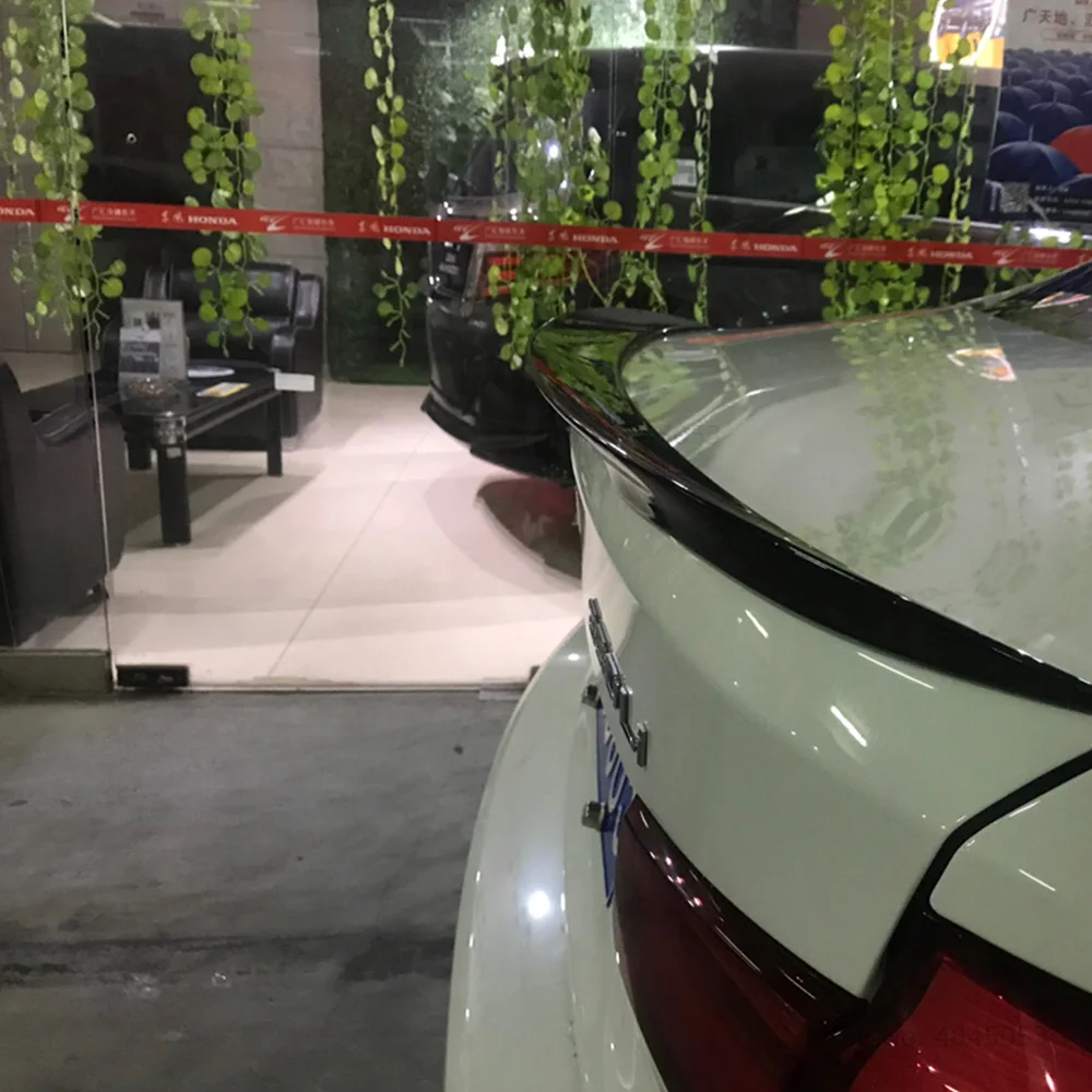 Автомобильные украшения задний спойлер из углеродного волокна багажник крыло