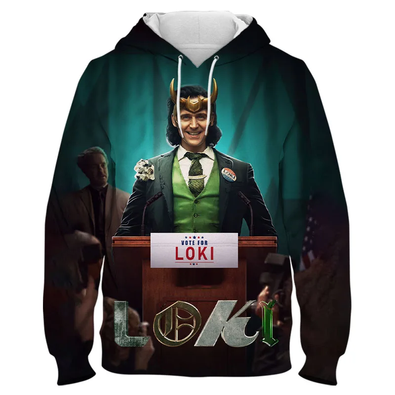 Loki Смешные Мультяшные толстовки с героями мультфильмов Marvel Tv мужские унисекс
