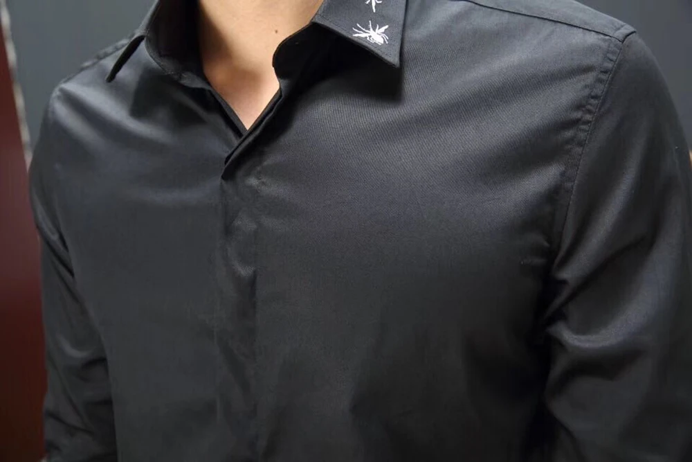 

Men DUYOU brand 100% cotton shirt men Long Sleeve Shirt Men Casual Shirt Classic Mandarin Collar Camisas Masculina DY2112