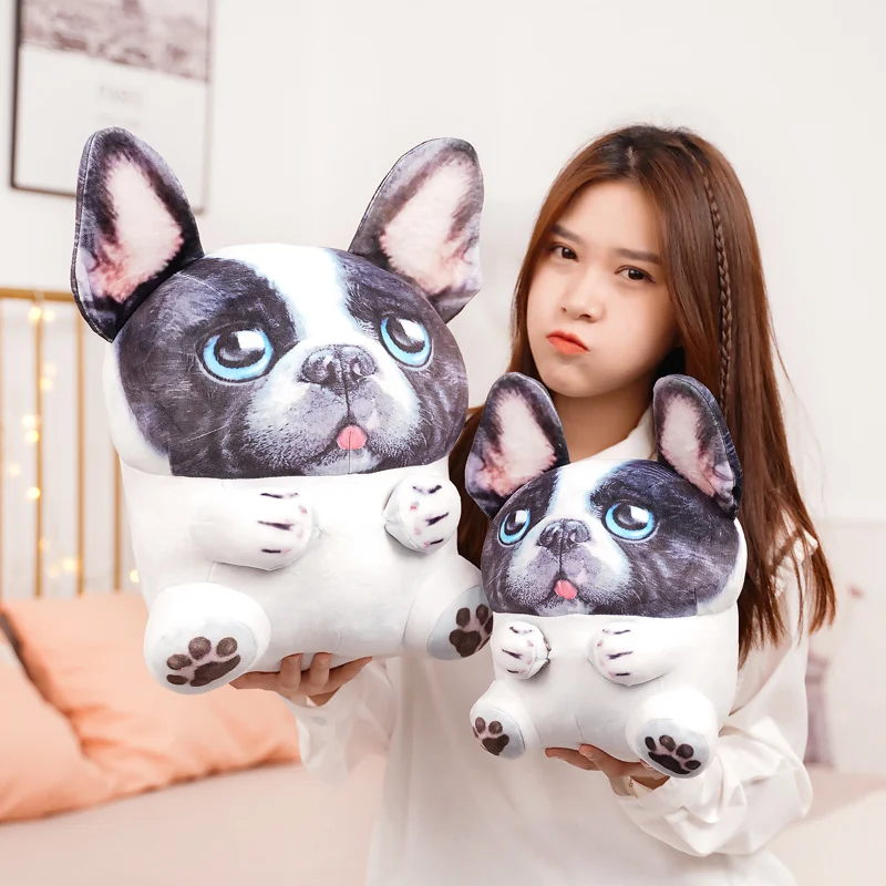 

30-60cm New Bulldog Plush Toys Staffed Cute Dog Puppy Animal Doll Soft Sleep Pillow Cushion Kids Girls Gift