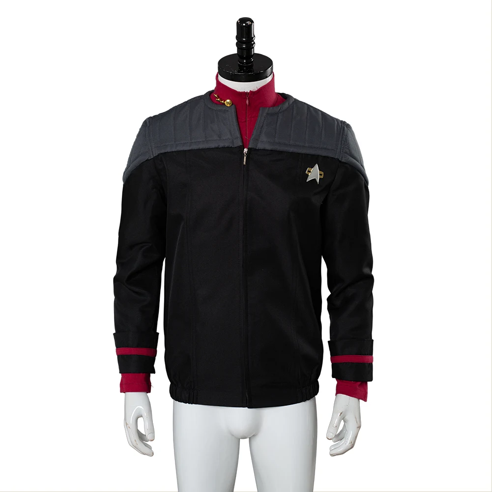 Костюм для косплея Star Trek NEM Униформа красный пиджак костюм взрослых карнавальный