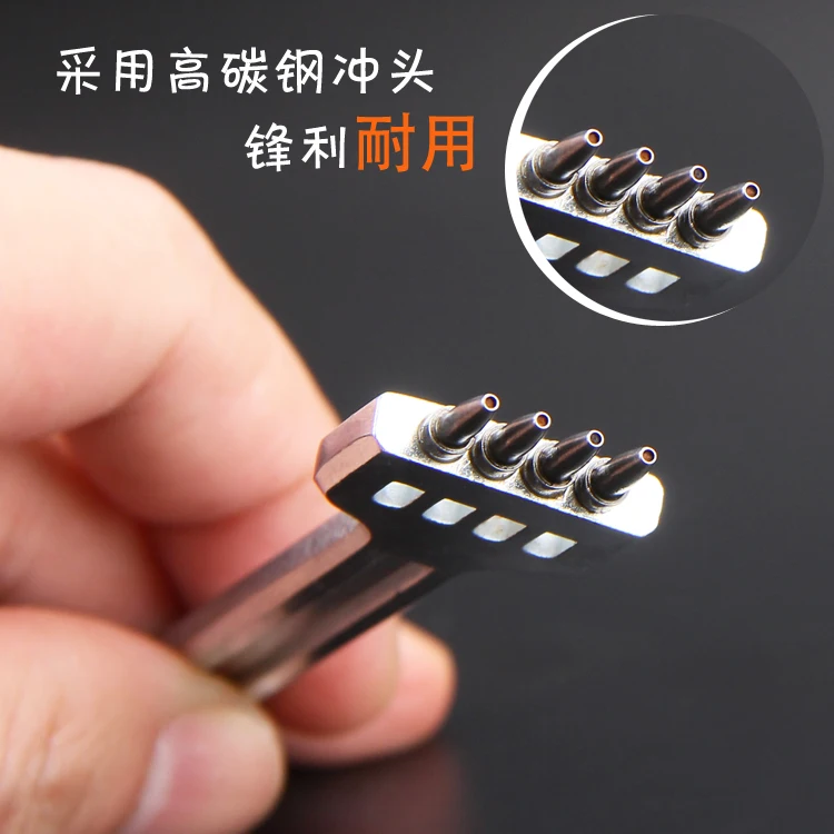 Новинка 2019 кожаный режущий стежок для бумажника пояс с круглым дырочком набор