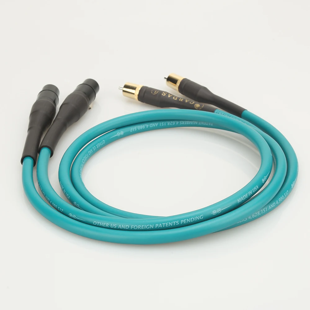 

New HiFi Cardas RCA to XLR Balanced Female plug Audio Cable Cardas Cross Audio Amplifier CD DVD player RCA interconnect cable