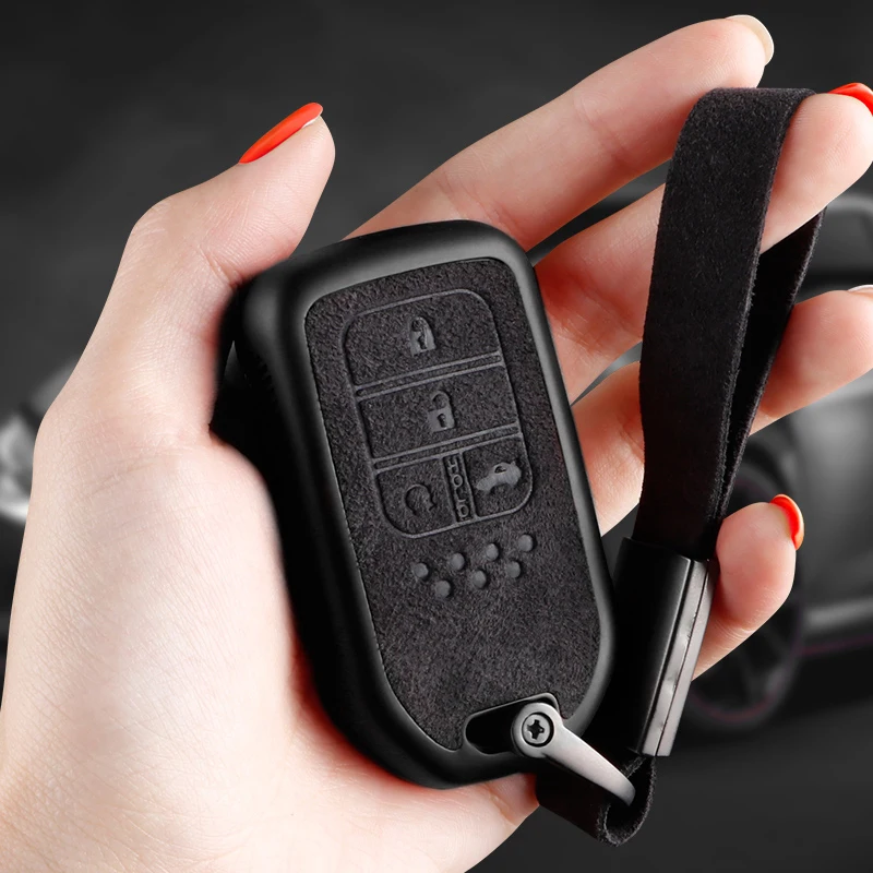 

Car key Cover Case For Honda Civic Accord Pilot CRV CR-V HR-V City Odyssey Fit Freed Vezel Jade Jazz 2015 2016 2017 2018 2019