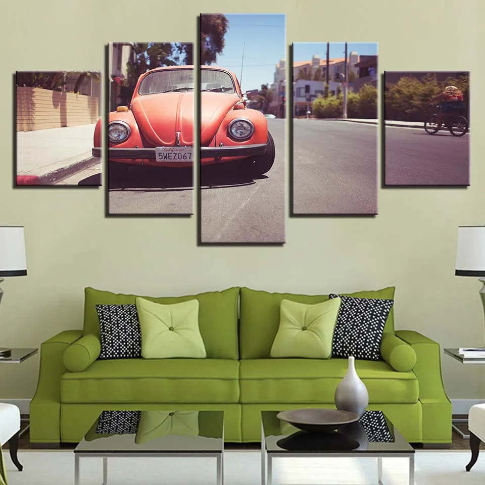 

Brand New Wall Art For Modular Canvas Picture Modern Frame 5 Pieces Vehicle Painting Living Room Room Decoration HD Print Poster