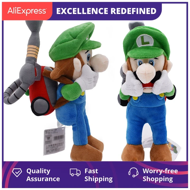 

Новое поступление, плюшевые игрушки Супер Мари Луиджи, плюшевые игрушки, ужас, Луиджи с биркой, куклы, улица 2, Луиджи, плюшевые игрушки для де...