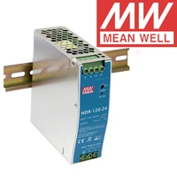 original mean well ndr 120 series meanwell dc 12v 24v 48v 120w single output industrial din rail power supply