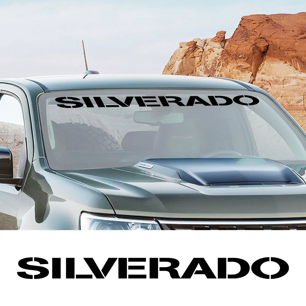 Наклейки для пикапа Chevrolet Silverado декор переднего лобового стекла автомобиля