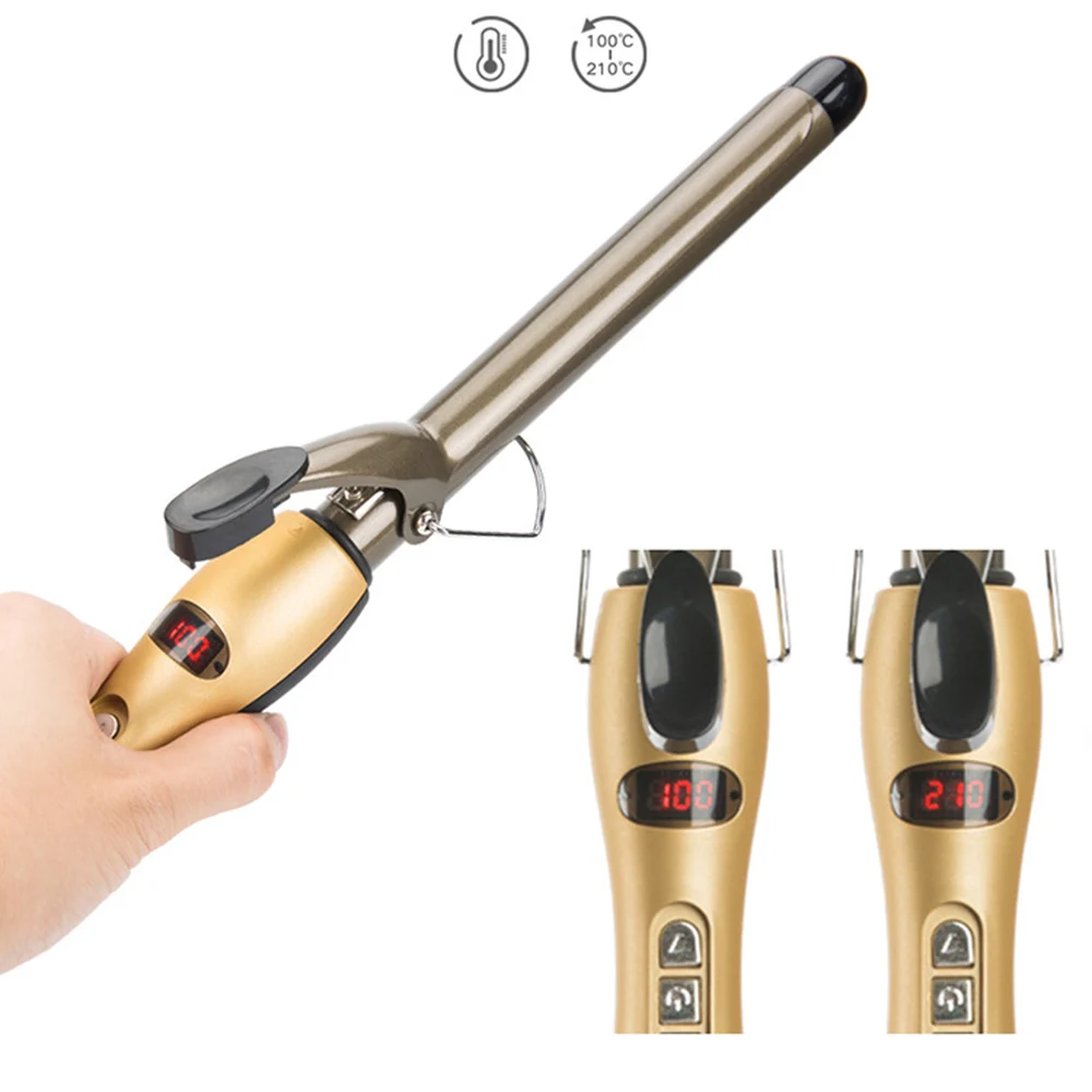 Профессиональные щипцы для завивки волос 9 мм конусная электрическая плойка