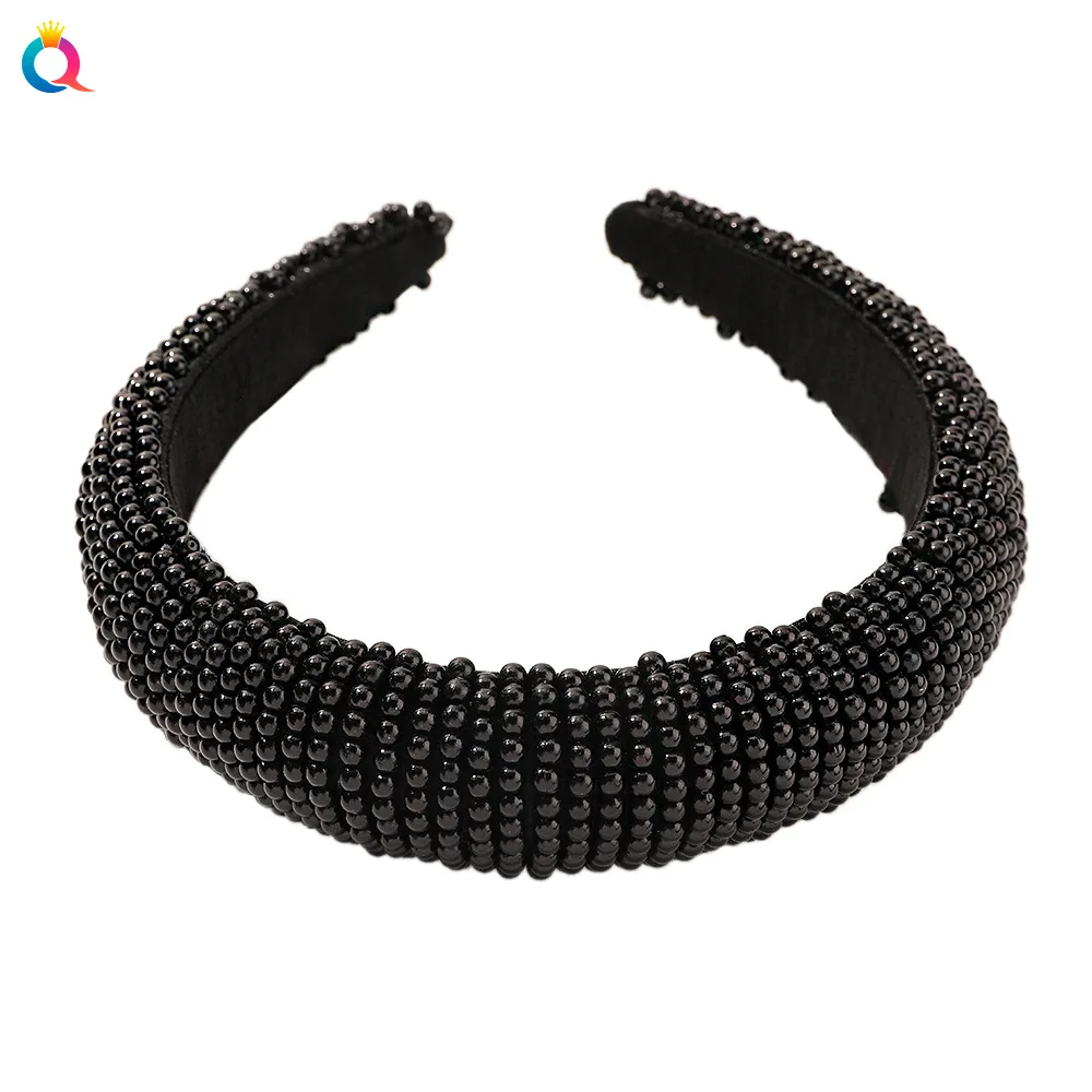 

Special pearl hairband retro celebrity headband Handmade Beaded women's fashion