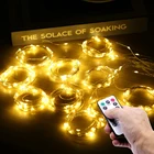 Рождественская светодиодная гирлянда с дистанционным управлением, праздничное украшение для дома, спальни, окна, Рождественская Новогодняя гирлянда-занавеска, 3 м