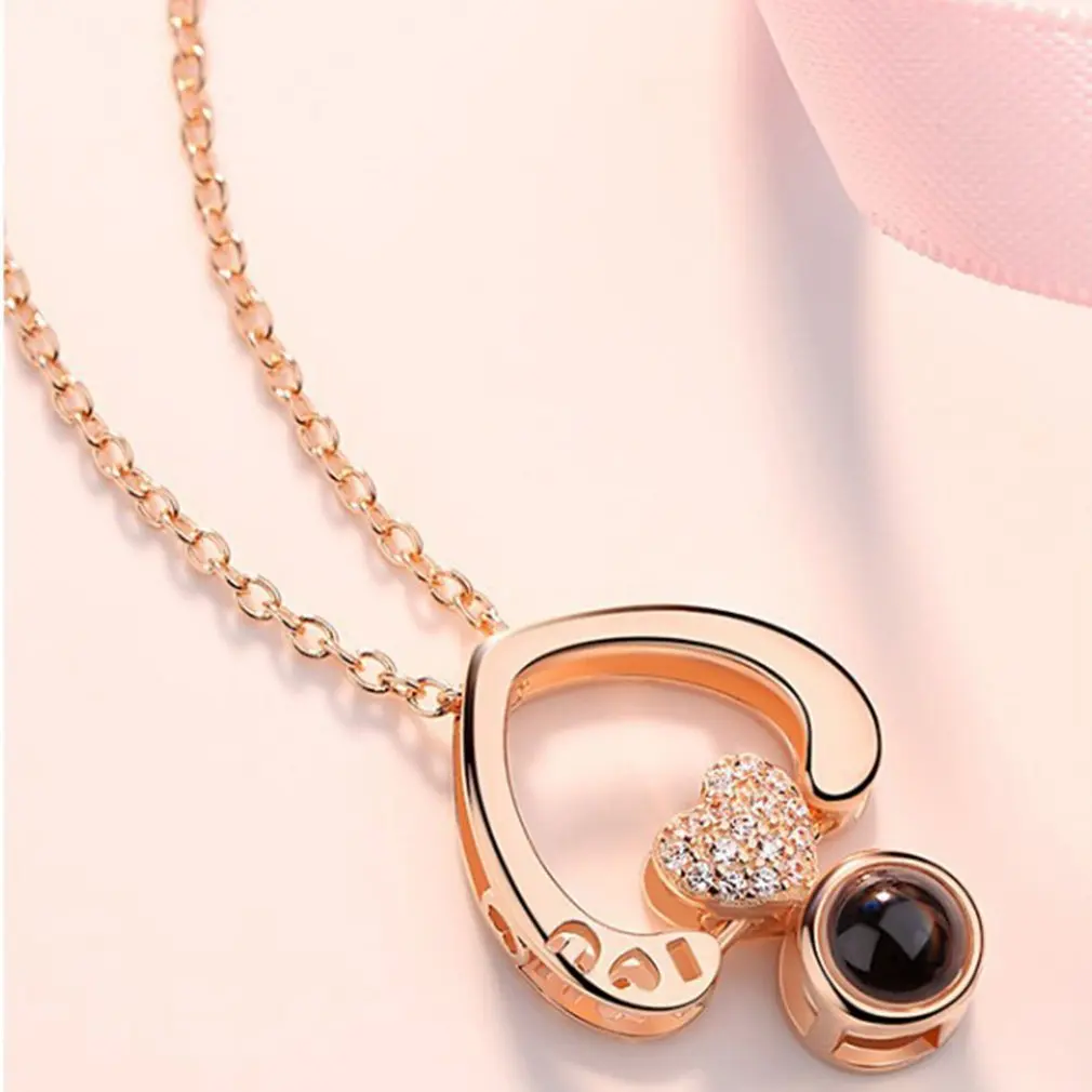 Ожерелье с подвеской Я тебя люблю на 100 языках|Ожерелья подвеской| |