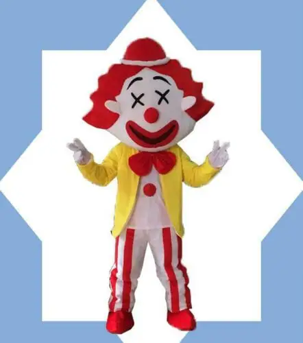 

New Clown Mascot Costume Suit Cosplay Dress Outfit 1pcs Birthday Gifts Advertising Adult Unisex