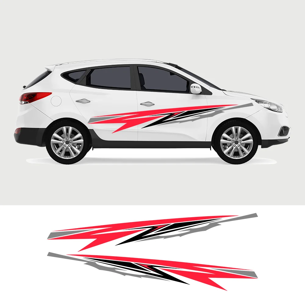 

Universal Side Skirt Car Door Sticker Decal Automobiles Auto Accessories