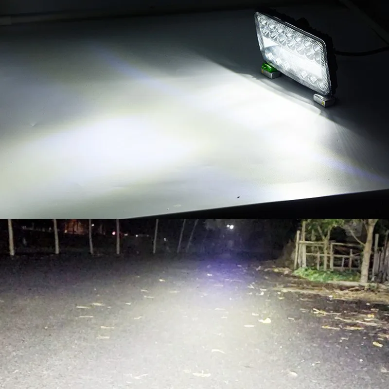 

2pcs Car Led Work Light Double Lamp 60w Highlight Off-Road Car Roof Searchlight Maintenance Auxiliary Lamp Car Headlight