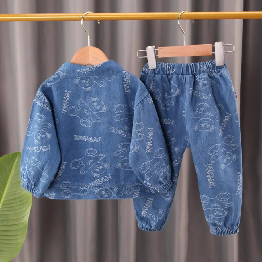 Комплект детской одежды для мальчиков весна-осень 2021 модный детский ковбойский