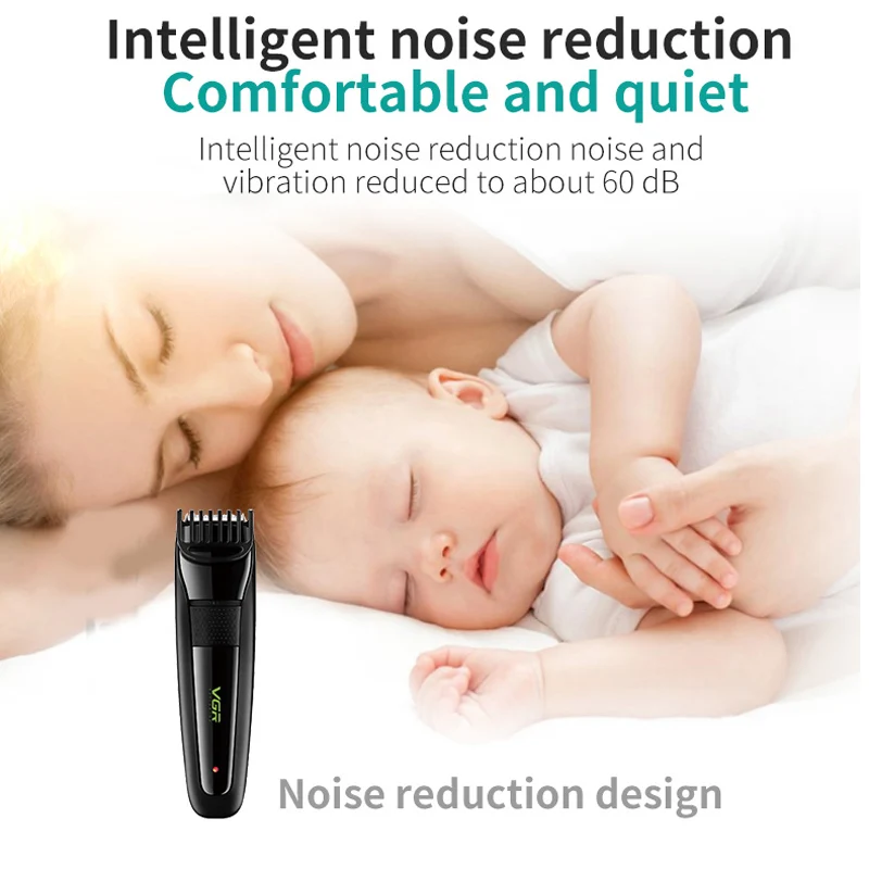 VGR брендовый профессиональный электрический триммер для волос USB перезаряжаемая