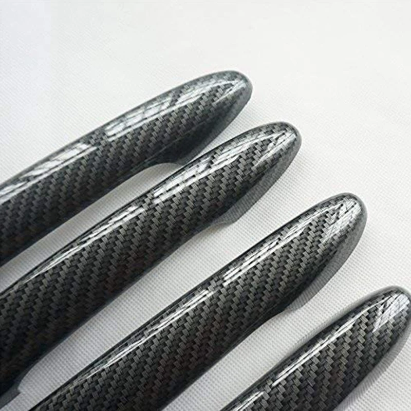 Спорт углеродного волокна Стиль дверная ручка Накладка для Mazda 2 3 6 CX-3 CX-5 CX-9 (с