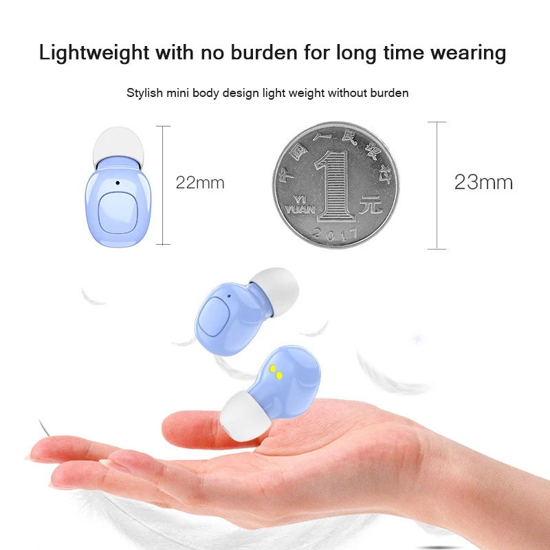 

Macaron Wireless Headset Mini Sports Digital Display Earbuds TWS Bluetooth 5.0 Binaural Call Earphones