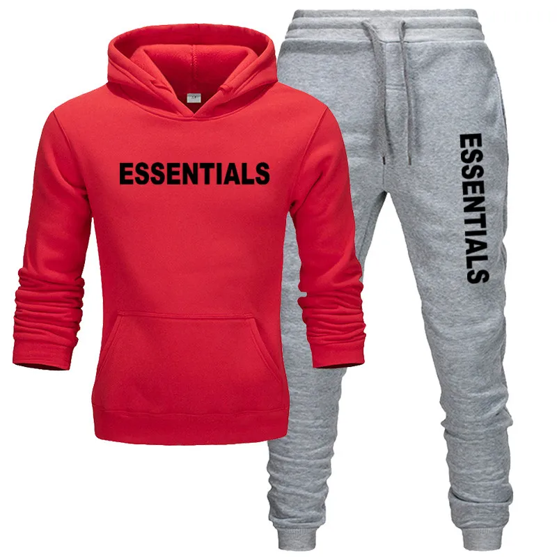 

Men Winter 2020 NewTracksuit Male Hoodie And Pants Two Piece Fitness Pullover Sweatshirt Set Casual Sportswear Running Suit