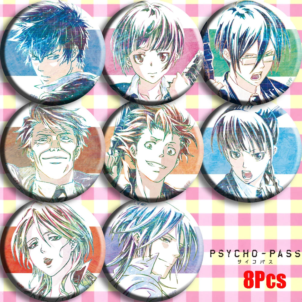 Аниме PSYCHO-PASS Tsunemori Akane Kougami Shinya Косплей постельное белье набор сумок значок для