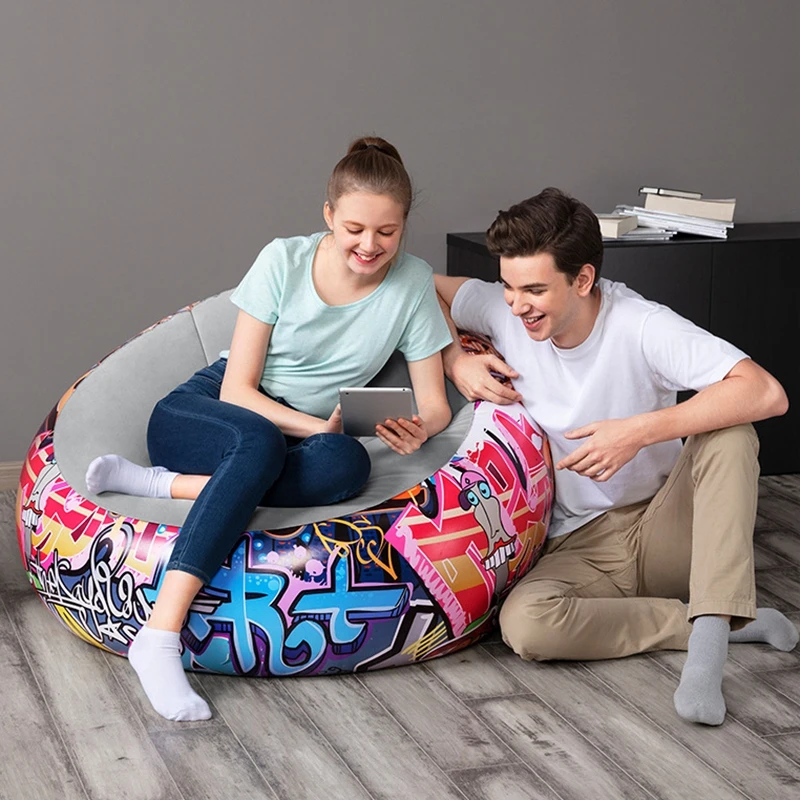 Взрослый дом открытый надувной каракули диван круглые воздушные стулья надуть