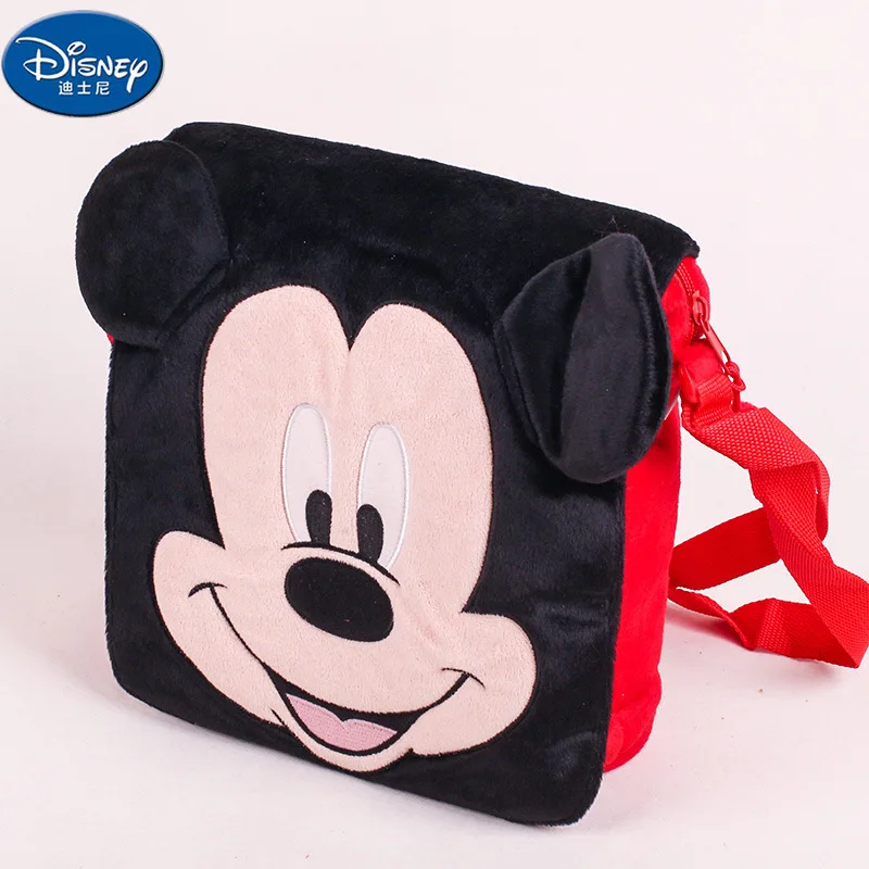 

Оригинальная детская сумка-мессенджер на плечо Disney, маленькая плюшевая мультяшная сумка с Микки Маусом для детей 1-3-5 лет
