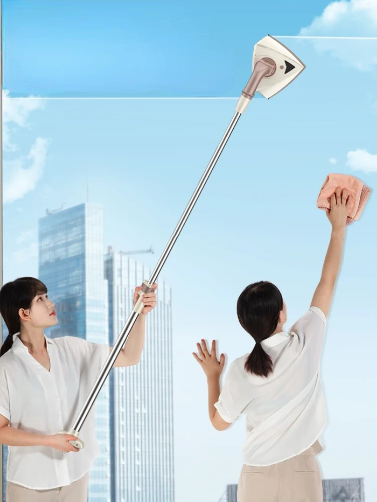 

Double Side Window Cleaner Telescopic Brush Rotating Adjustable Wiper Magnetic Cleaner Glass Limpia Cristales Household Products
