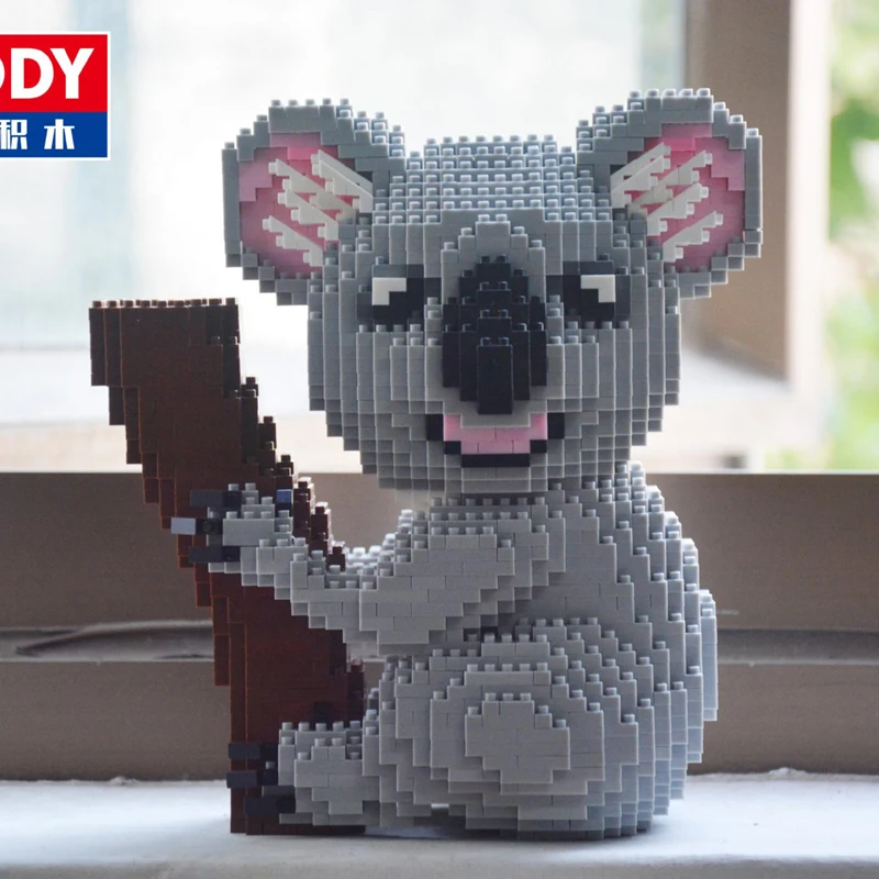 Balody Husky Corgi собака динозавр персидский кот Лев попугай Кролик Утка животное
