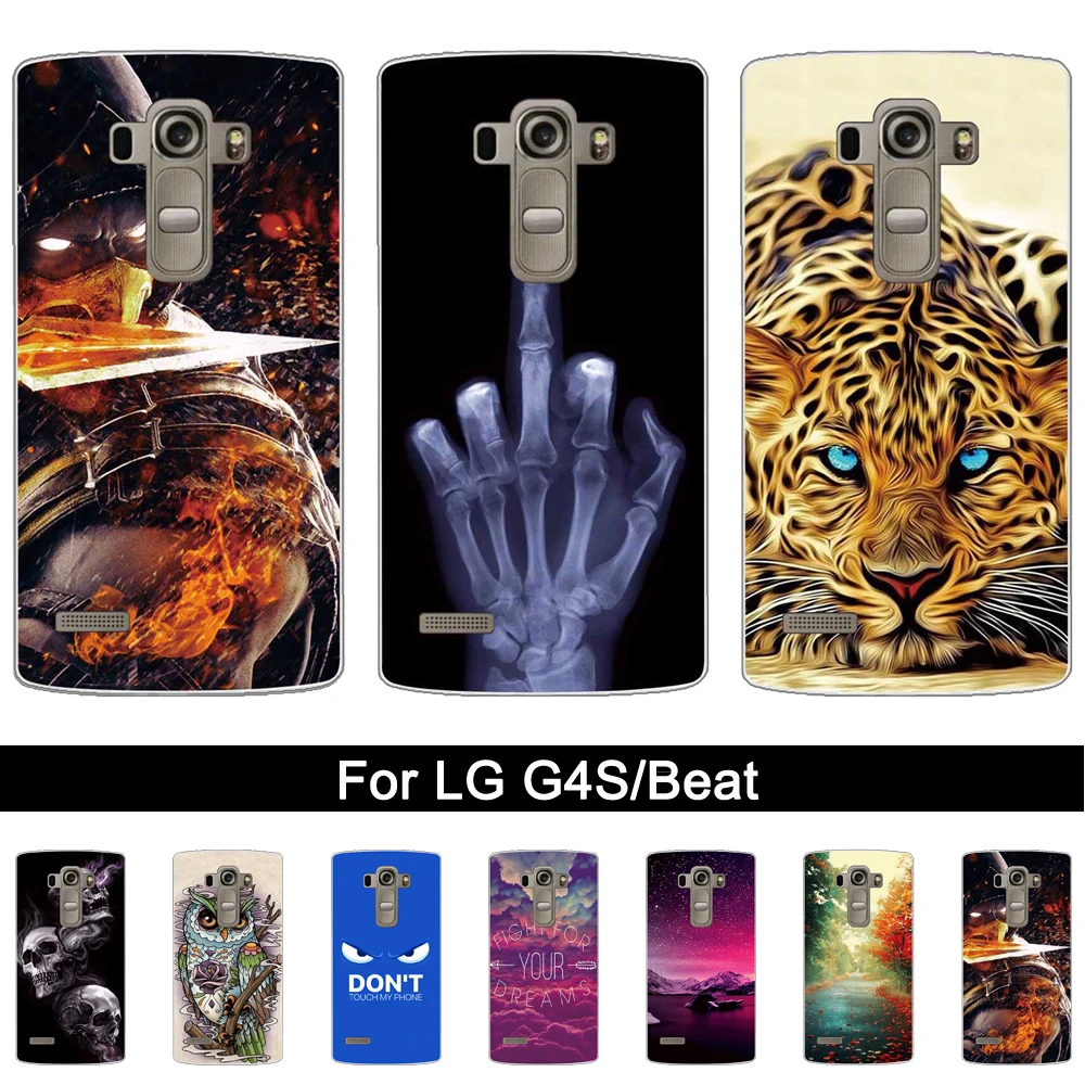 Для LG G4S чехол 5 2 &quotМягкий ТПУ силиконовый 3D рельефная задняя крышка для Lg G4 Beat H735
