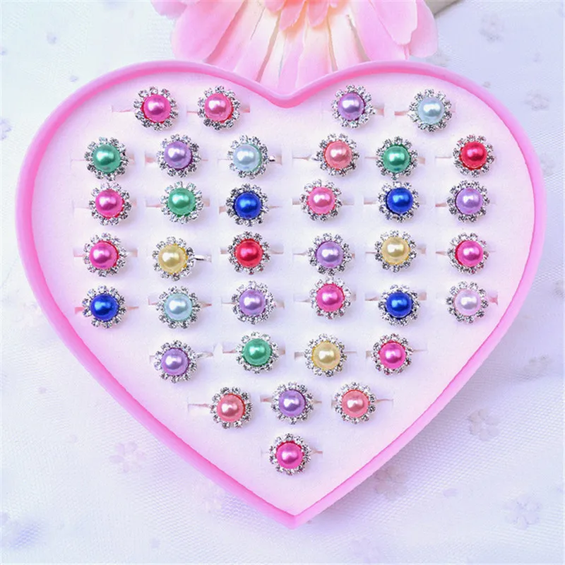 Новый готовый продукт детские ювелирные изделия кольцо с кристаллами и