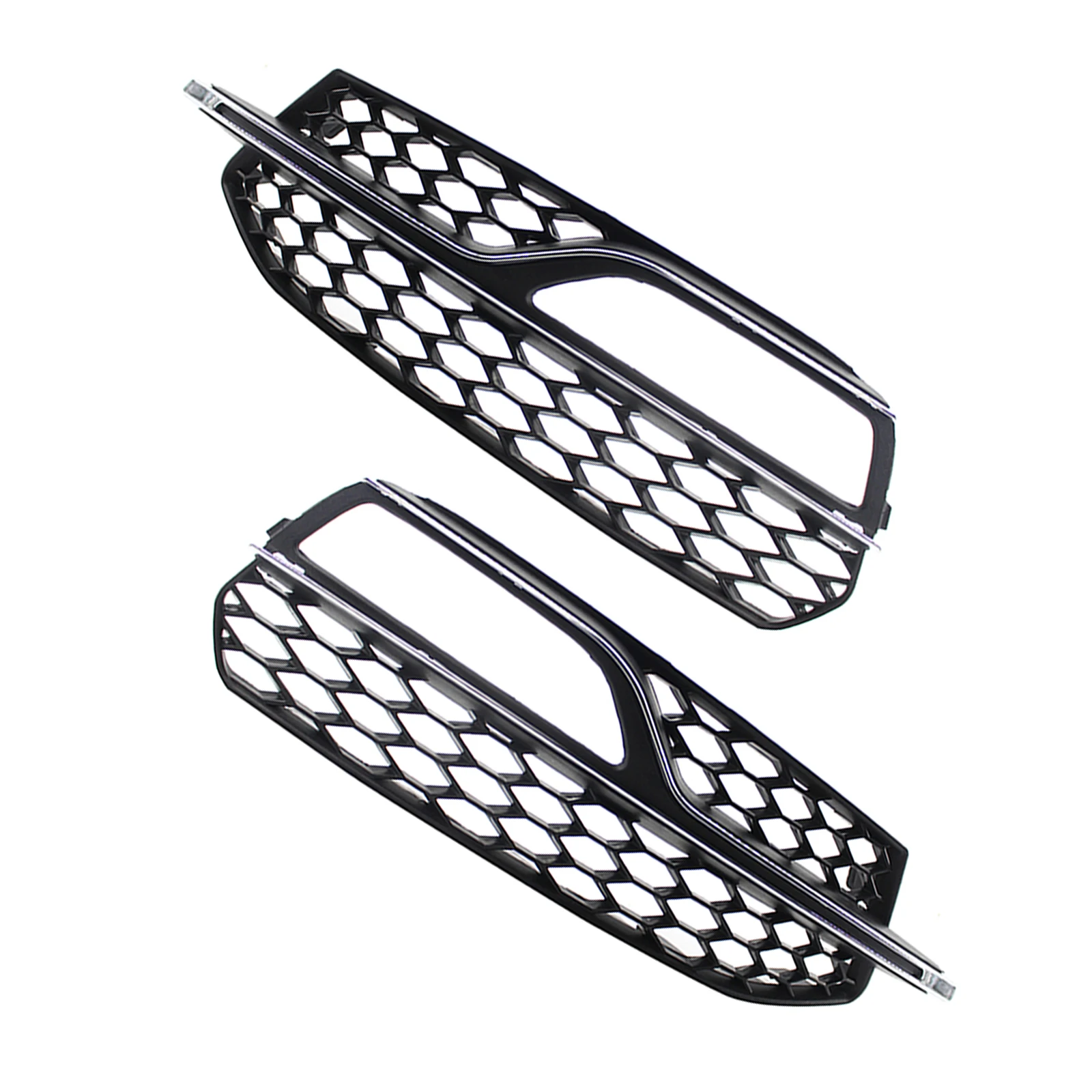 

2pcs Mesh Front Fog Light Grilles fits for Audi A3 S-Line 14-16