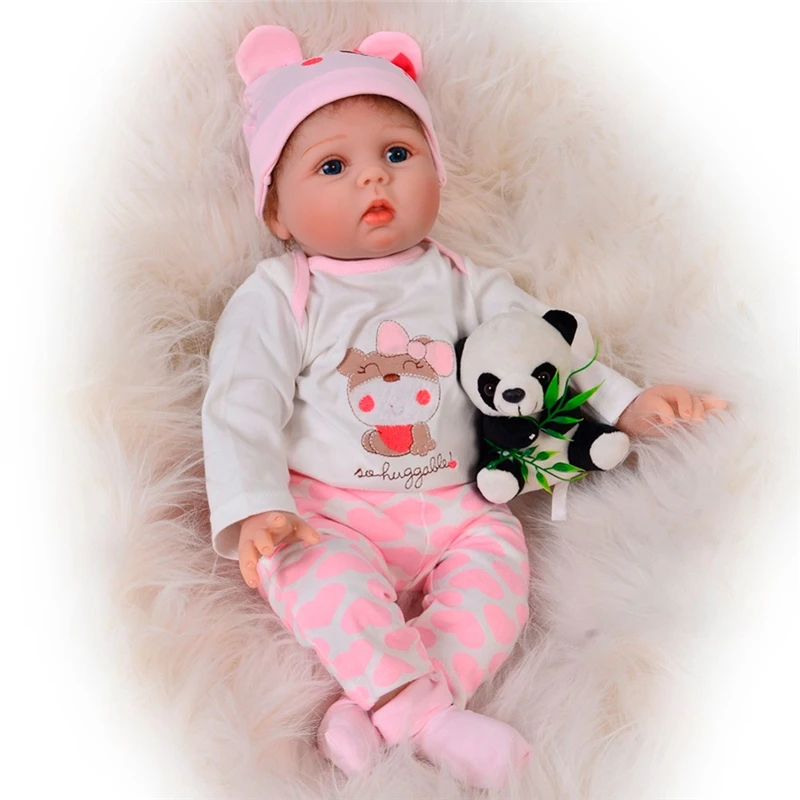 KEIUMI 55cm Baby Silicone Dolls Reborn Vinyl Simulation Handmade Cotton Toy Toddler Soft Kids Toys | Игрушки и хобби