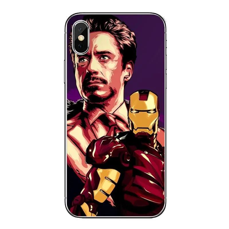 Прозрачный мягкий чехол Чехлы super hero Железный человек для Xiaomi Redmi 4x S2 3S Note 3 4 5 6 6A Por