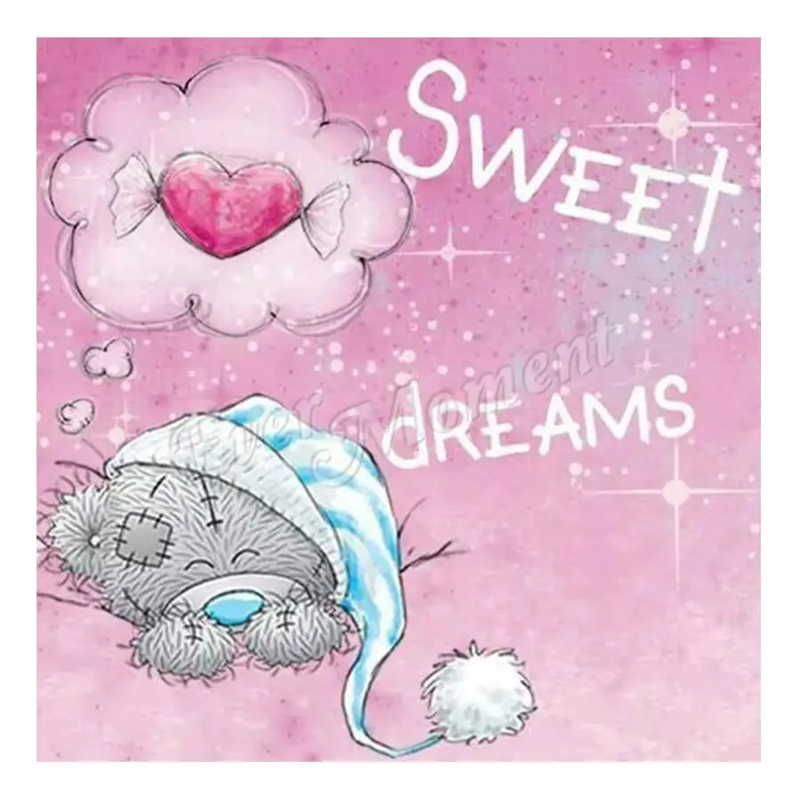 

Ever Moment Diamond Painting Luminous Paint By Diamond Sweet Dreams Bear Handmade Gift Decoration HobbiesAndHandicraft N005