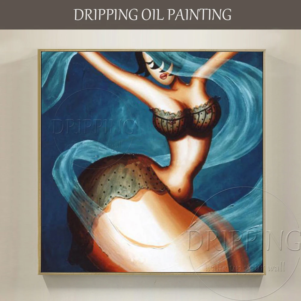 Ручная роспись высокое качество абстрактный сексуальный портрет толстых леди