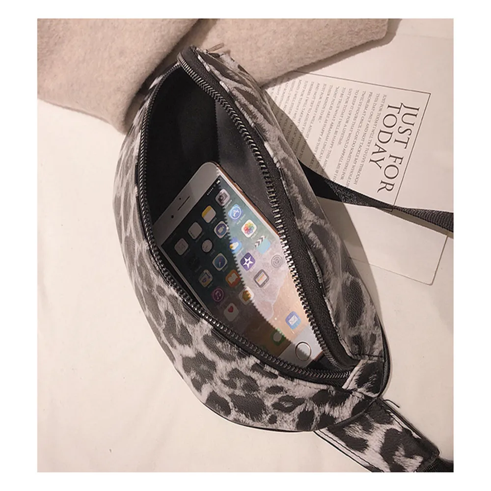 Ретро леопардовые сумочки Повседневная поясная сумка большая на одно плечо