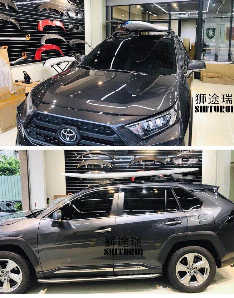 2 шт. багажник на крышу для TOYOTA RAV 4 rav4 2019 2021 из алюминиевого сплава|Багажники крыши