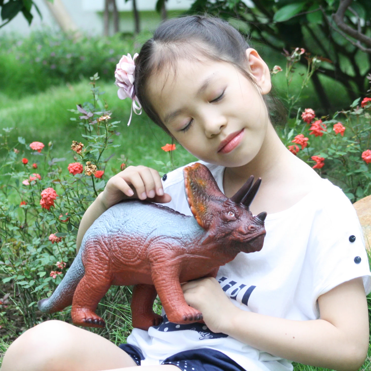 09 Huang Cheng Toys14 дюймов фигурка животного модель мягкая чучела мир динозавр Raptor Защитная зона Gojira король Монстры детские игрушки - Цвет: 09