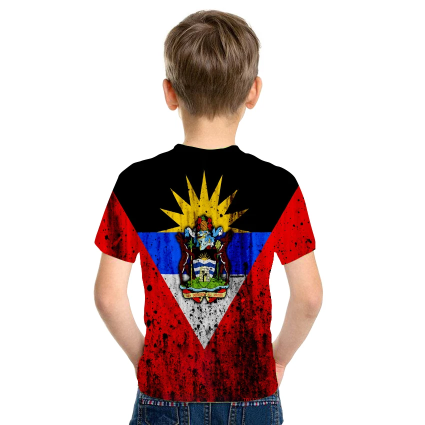 

New 3D animation design printed boys and girls short sleeves round collar T-shirt, fashionable and cool, lively and lovely